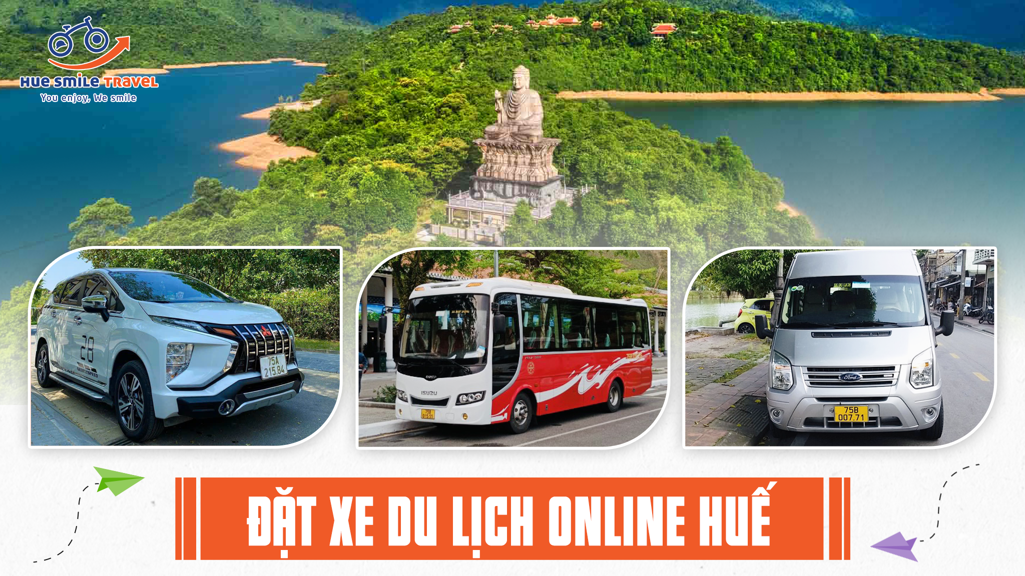 Thuê xe du lịch online tại Huế